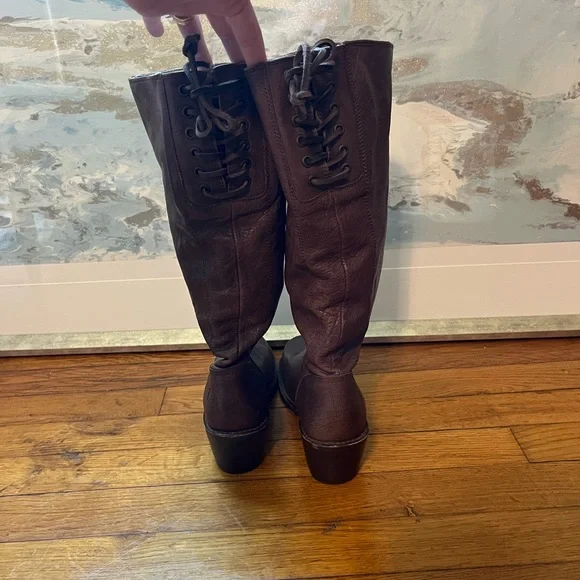 Frye Carmen Tall Leather Boots - Picture 2 of 7